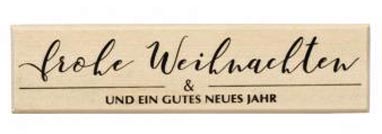 Stempel Frohe Weih. & gutes, neues Jah